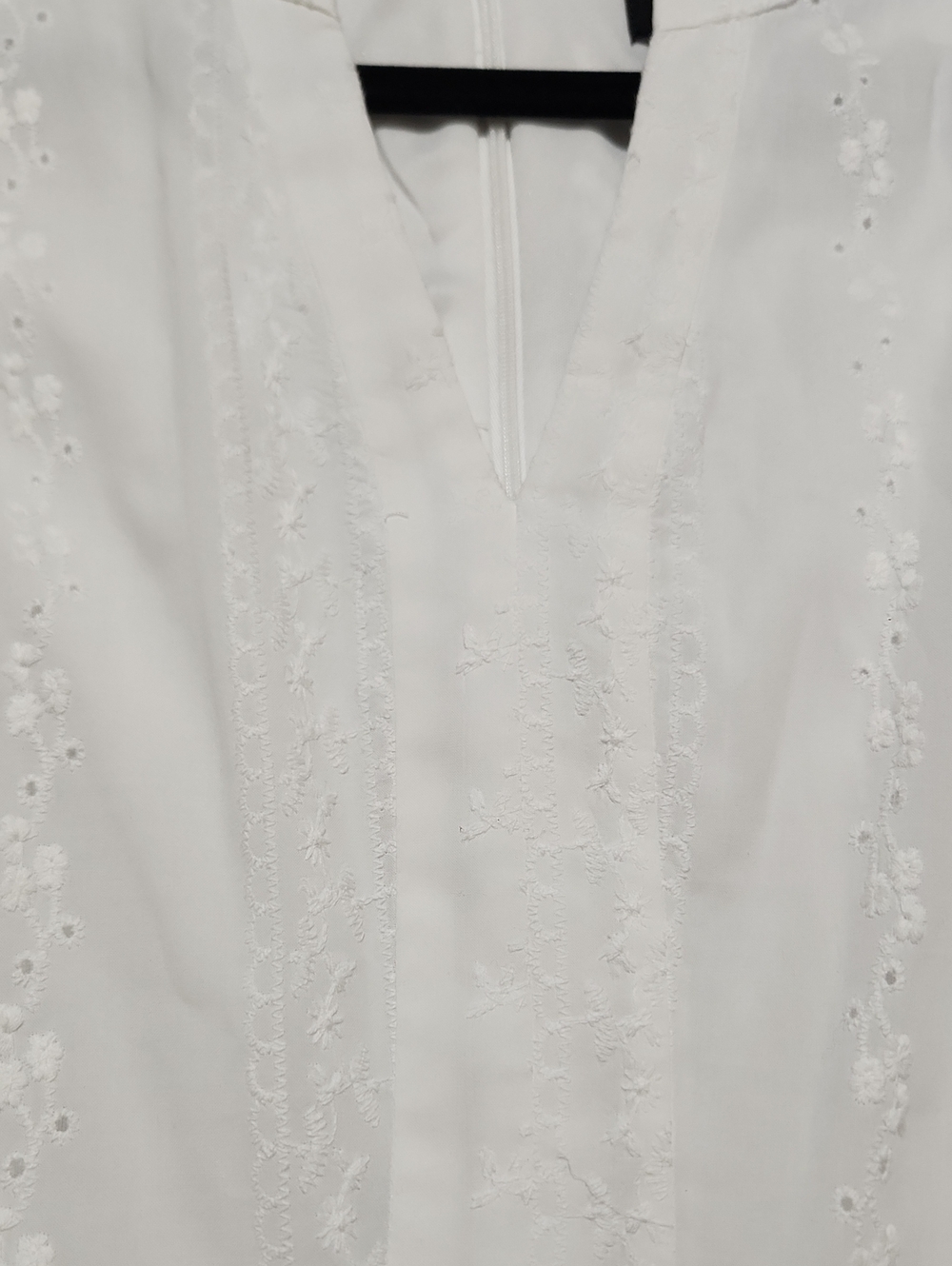 Laundry By Shelli Segal White Eyelet Ruffle Sleeve Tiered Mini Dress - Picture 5 of 5